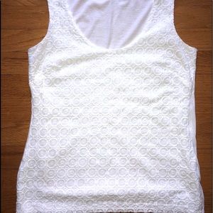 Banana Republic Eyelet Knit Top